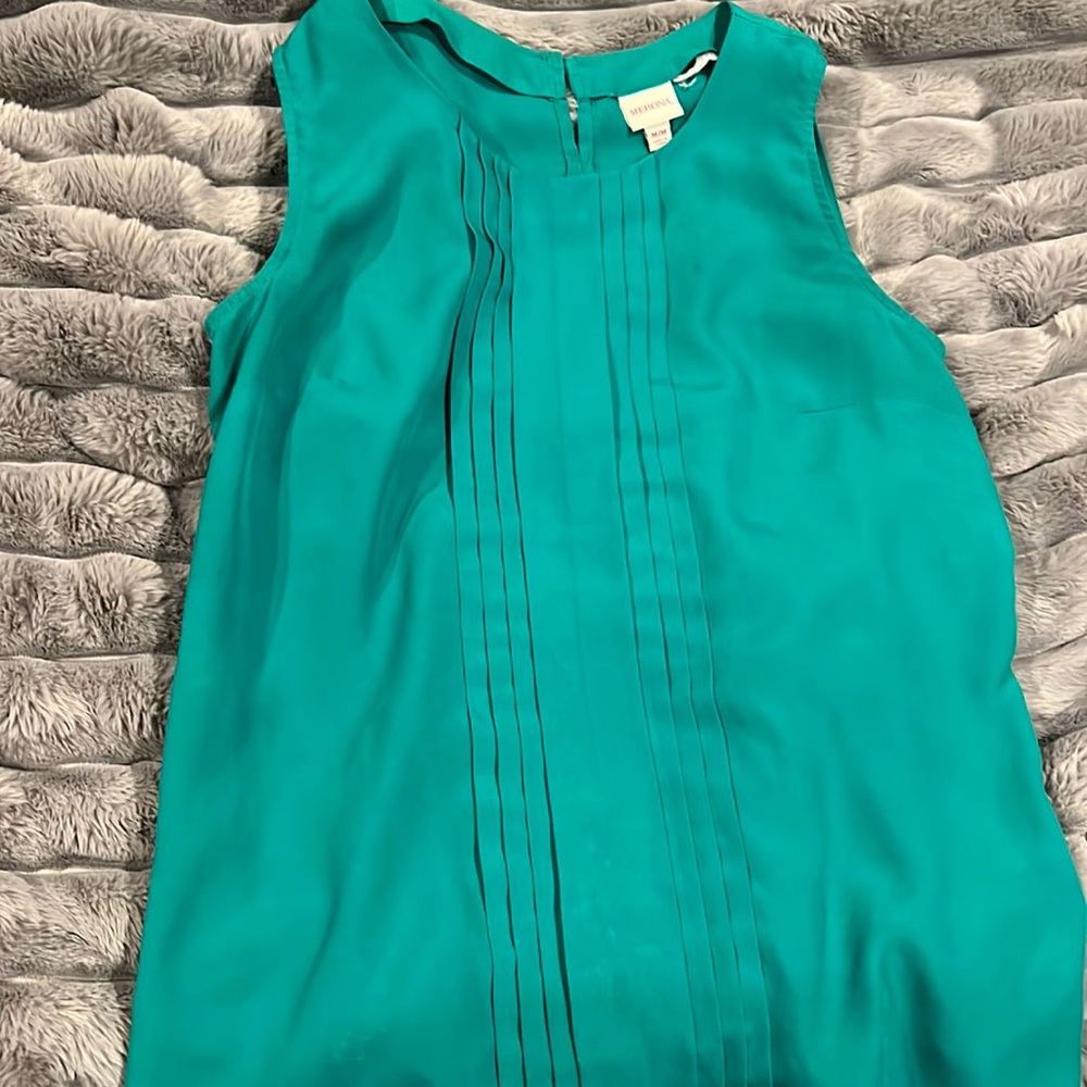 Emerald summer blouse